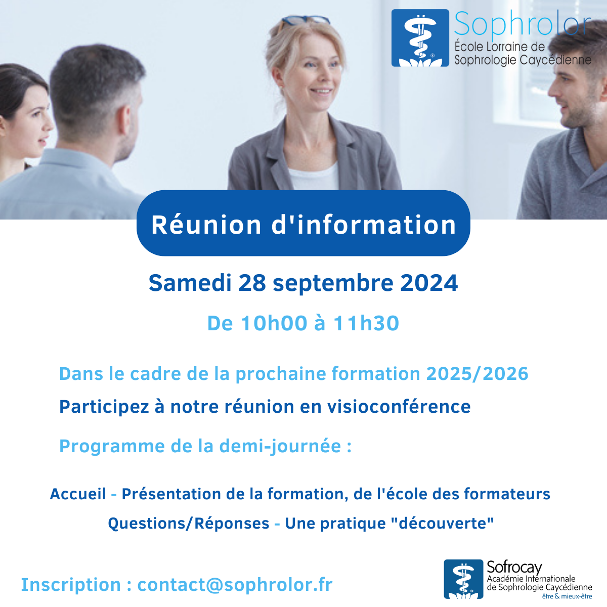 28/09/2024 : Prochaine réunion d'information